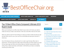 Tablet Screenshot of bestofficechair.org